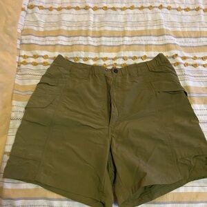 Olive Green Cargo Shorts